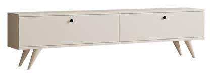 Έπιπλο Τηλεόρασης Ξύλινο Jate Λευκή Μ160xΠ25xΥ40cm - Pakketo
