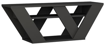 Έπιπλο Τηλεόρασης Ξύλινο Pipralla Μαύρο Μ110xΠ30xΥ40cm - Pakketo