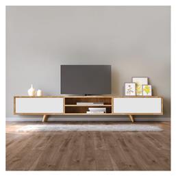 Έπιπλο Τηλεόρασης Ξύλινο Serine Λευκό Μ170xΠ37xΥ45cm - Megapap