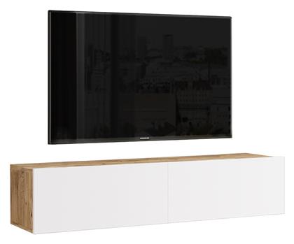 Έπιπλο Τηλεόρασης Ξύλινο Serit Λευκό-sonoma Μ140xΠ31.6xΥ29.6cm - Pakketo