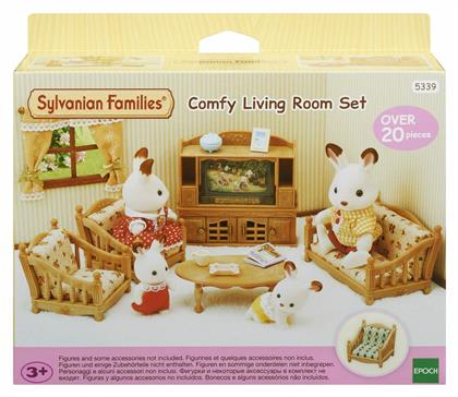 Παιχνίδι Μινιατούρα Comfy Living Room Set Sylvanian Families για 3+ Ετών 16εκ. Epoch Toys