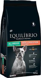 Skin & Digestion 12kg Ξηρά Τροφή για Ενήλικους Σκύλους με Σολομό Equilibrio