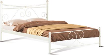 Erato Κρεβάτι Διπλό Μεταλλικό Μπεζ για Στρώμα 150x200cm - Fylliana