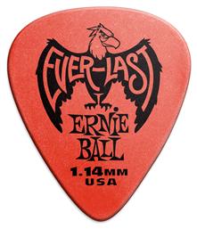 Πένα Κιθάρας Everlast Red Πάχους 1.14mm Συσκευασία 1τμχ Ernie Ball
