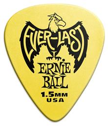 Πένα Κιθάρας Everlast Yellow Πάχους 1.5mm Συσκευασία 1τμχ Ernie Ball