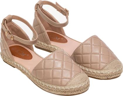 Εσπαντρίγιες με μπαρέτα και καπιτονέ σχέδιο - Μπεζ - Issue Fashion