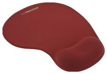 Gel Mouse Pad 230mm με Στήριγμα καρπού Κόκκινο Esperanza