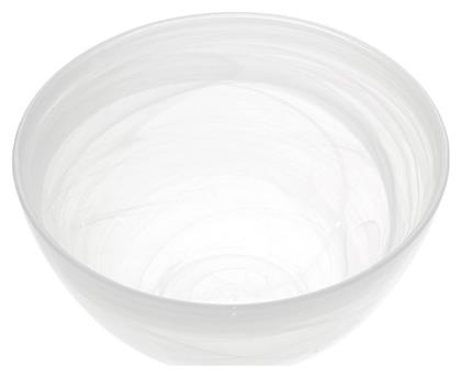 Atlas Μπωλ Σερβιρίσματος Στρογγυλό Γυάλινο Λευκό με Διάμετρο 15εκ. Espiel