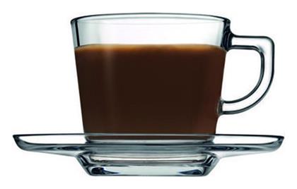 Carre Σετ Φλιτζάνια Cappuccino Γυάλινα Διάφανα 215ml 6τμχ Espiel