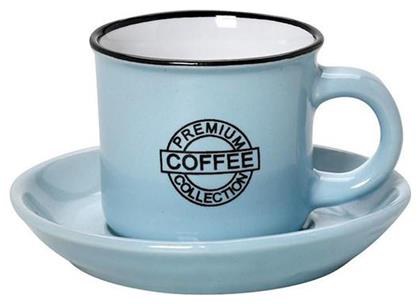 Coffee Φλιτζάνι Espresso από Πορσελάνη Γαλάζιο 90ml Espiel