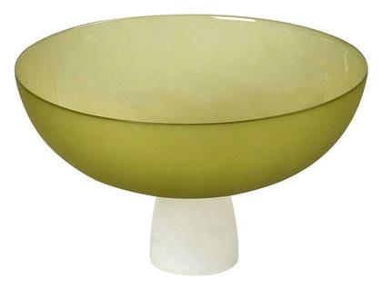 Διακοσμητικό Μπωλ Γυάλινο Caprice 24x24cm Lime Espiel