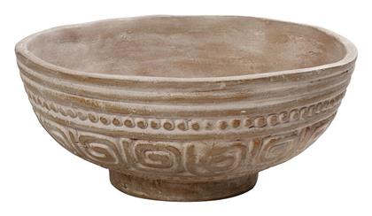 Διακοσμητικό Μπωλ Πήλινο Terracota 23.5cm Καφέ Espiel
