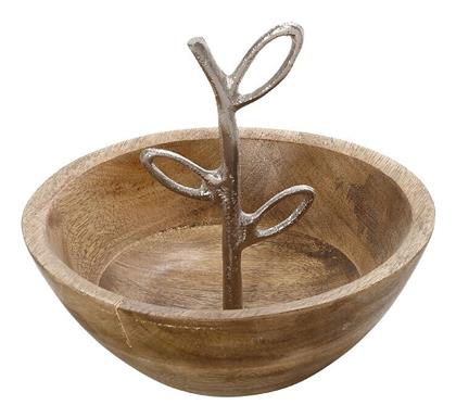 Διακοσμητικό Μπωλ Ξύλινο 20x20x17cm Espiel