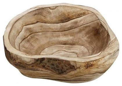 Διακοσμητικό Μπωλ Ξύλινο Καφέ 25x23.5x7cm Espiel