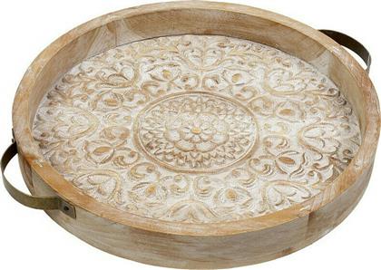 Espiel Διακοσμητικός Δίσκος Ξύλινος 35x35cm από το 24home