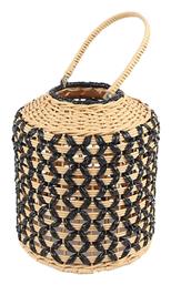 Φαναράκι Rattan Επιτραπέζιο Μπεζ 26x26x31εκ. Espiel