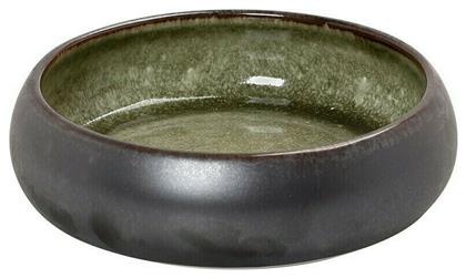 Pebble Σαλατιέρα Κεραμική Καφέ-Πράσινο 19.5x19.5x5.5cm Espiel