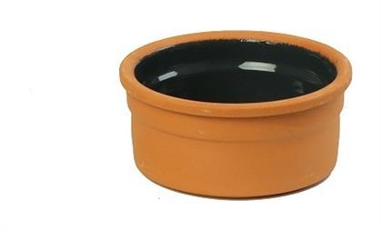 Terracotta Στρογγυλό Ατομικό Πυρίμαχο Σκεύος Κεραμικό 9.5x9.5x4.5cm Espiel