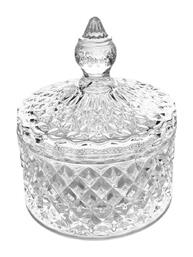 Vintage Φοντανιέρα Γυάλινη Trends με Καπάκι 8.5x9x9cm Espiel