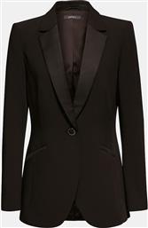 Esprit γυναικείο σακάκι με λεπτομέρεια σατέν - 119EO1G003 - Μαύρο από το Notos