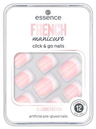 Tips French Manicure Click & Go 01 12τμχ Essence