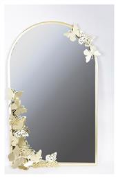 Home Καθρέπτης Τοίχου Μεταλλικός Σχέδιο Πεταλούδες Χρυσός 55x4.5x87.5cm 751-11011 Estheti
