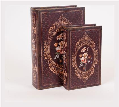 Home S/2 Διακοσμητικα Κουτια Ξυλινα Καφε 27x18x7cm 819-00277 Estheti