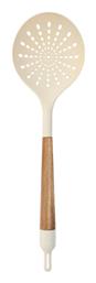 Allure Ρηχή Κουτάλα Κουζίνας Τρυπητή από Νάυλον Μπεζ 39.5cm 1τμχ Estia