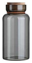 Allure Βάζο Γενικής Χρήσης με Αεροστεγές Καπάκι Γυάλινο Διάφανο 1100ml Estia