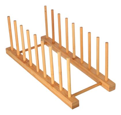 Bamboo Essentials Πιατοθήκη Ντουλαπιού Ξύλινη σε Καφέ Χρώμα Estia