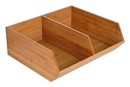 Bamboo Essentials Θήκη Οργάνωσης Μπαμπού Μπεζ Estia