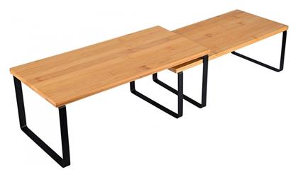 Bamboo Essentials Βάση Οργάνωσης Κουζίνας Ξύλινη σε Καφέ Χρώμα 19.4x40x15.6cm Estia