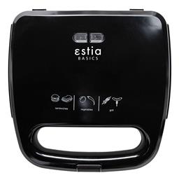 BlackPlus 750W για 2 Τοστ Μαύρη Estia