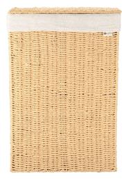 Botanica Καλάθι Απλύτων Ψάθινο με Καπάκι 38x22x55cm Μπεζ Estia