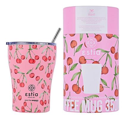 Coffee Mug Save The Aegean 350ml Cherry Rose Estia