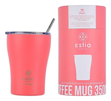 Coffee Mug Save The Aegean 350ml Fusion Coral Estia