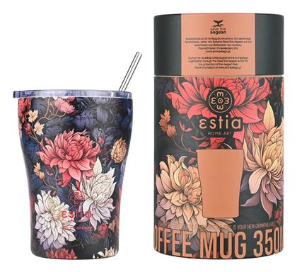 Coffee Mug Save The Aegean 350ml Midnight blossom Estia