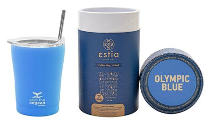 Coffee Mug Save The Aegean 350ml Olympic Blue Estia