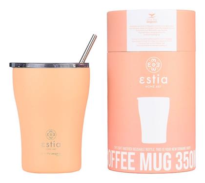 Coffee Mug Save The Aegean 350ml Peach fuzz Estia