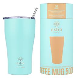 Coffee Mug Save The Aegean 500ml Bermuda Green Estia