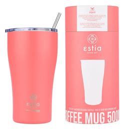 Coffee Mug Save The Aegean 500ml Fusion Coral Estia
