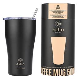 Coffee Mug Save The Aegean 500ml Midnight Black Estia