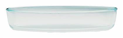 Crystal Οβάλ Πυρίμαχο Σκεύος Γυάλινο 35x25x7cm Estia