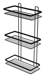 Elegant Επιτοίχια Ραφιέρα Μπάνιου Inox με 3 Ράφια 20.1x20.1x53.6cm Estia