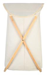 Essentials Καλάθι Απλύτων Bamboo Πτυσσόμενο με Καπάκι 40x40x70cm Estia