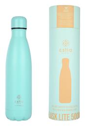 Flask Lite Save the Aegean Ανακυκλώσιμο Μπουκάλι Θερμός Ανοξείδωτο BPA Free Bermuda Green 500ml Estia