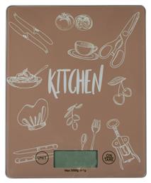 Kitchen Ψηφιακή Ζυγαριά Κουζίνας 1gr/5kg Μπεζ Estia