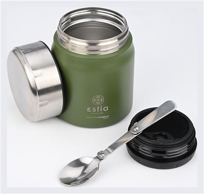Save Aegean Δοχείο Φαγητού Θερμός Πλαστικό Πράσινο 500ml Estia