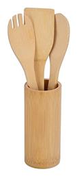 Σετ Bamboo Εργαλείων Μαγειρικής 4τμχ Μπεζ Estia