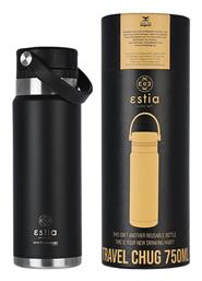 Travel Chug Save the Aegean 750ml Midnight Black Estia